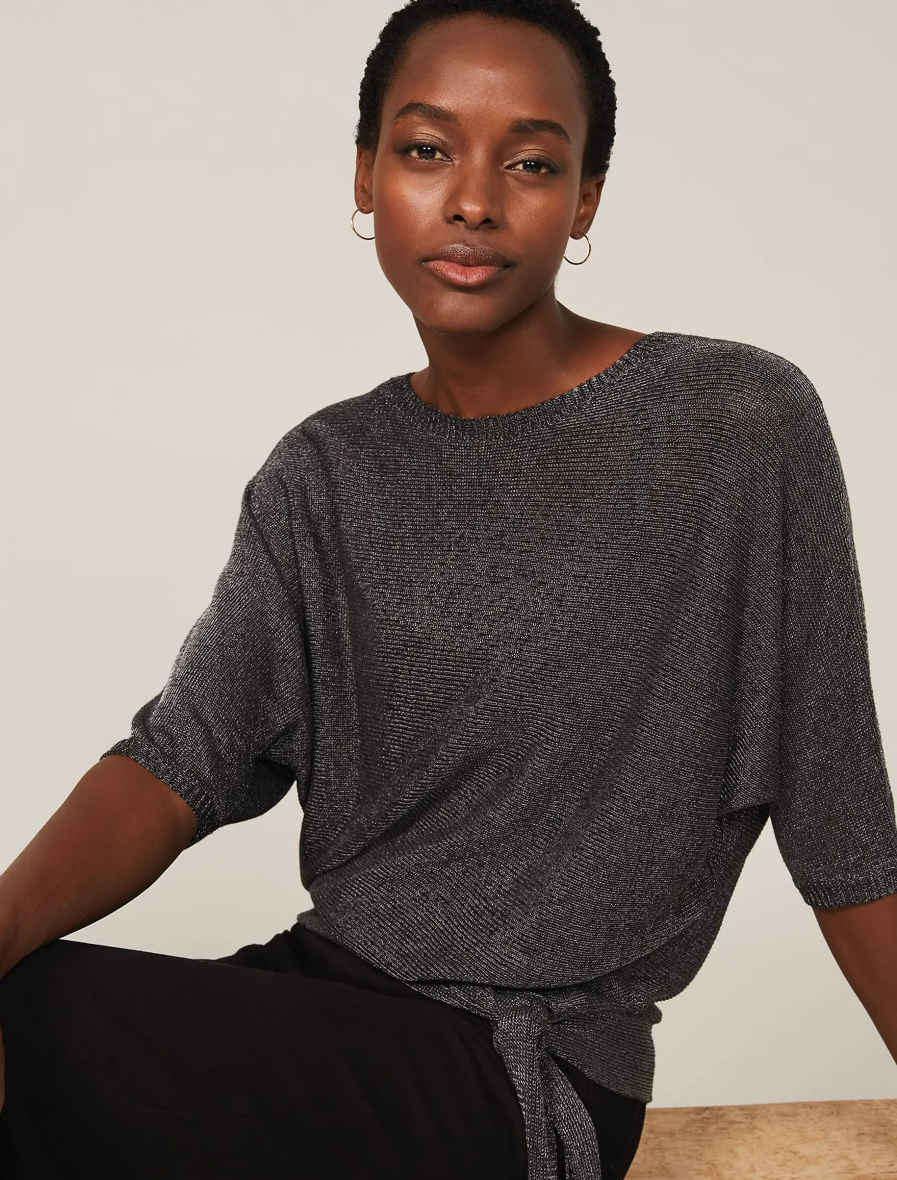 Harper Shimmer Knit Top