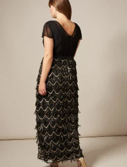 Hazel Sequin Maxi Dress