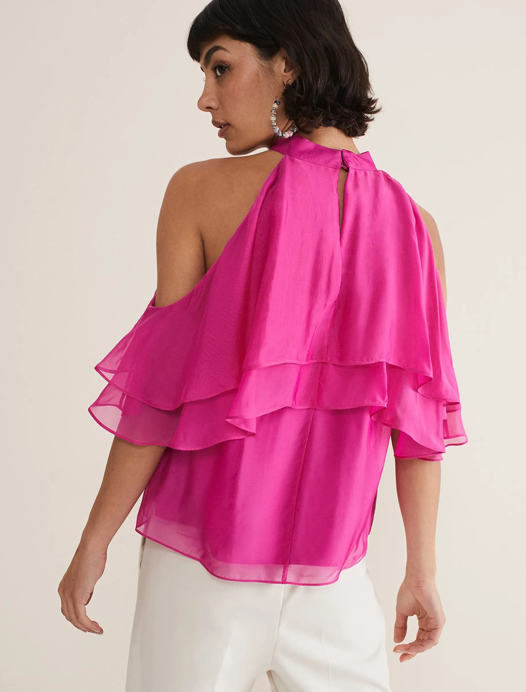 Heather Ruffled Top