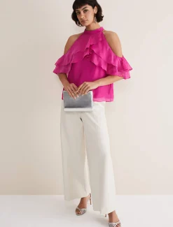 Heather Ruffled Top