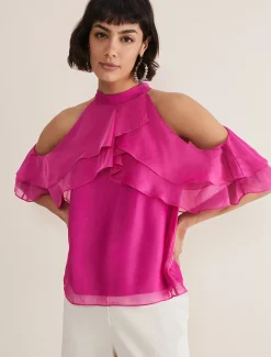 Heather Ruffled Top