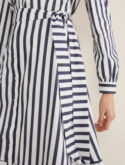 Henley Striped Midaxi Dress