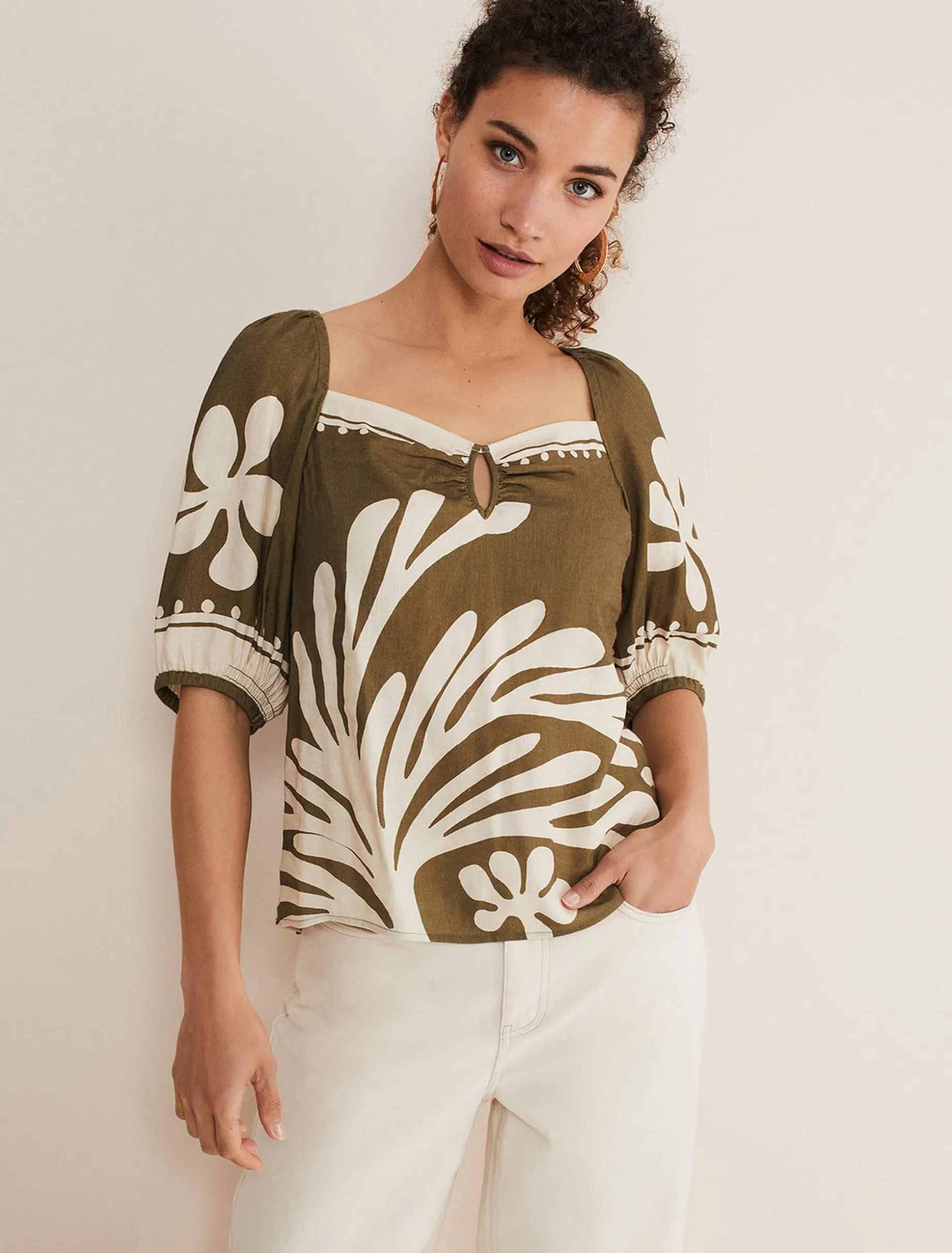 Hesta Linen Top