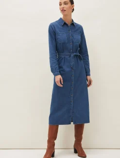 Hettie Denim Midi Dress