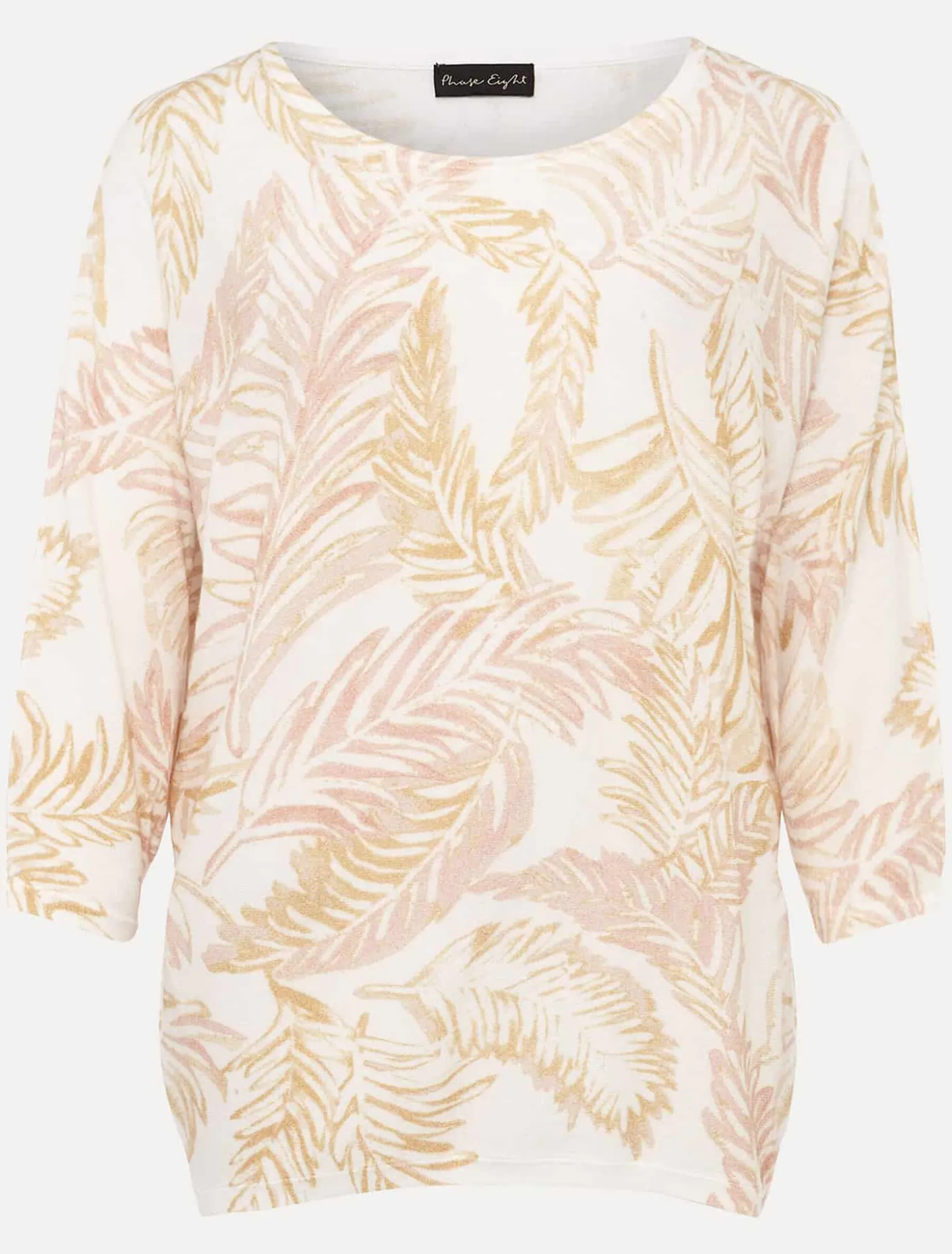 Hollie Cotton Palm Print Jumper