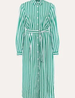 Ida Stripe Shirt Midi Dress