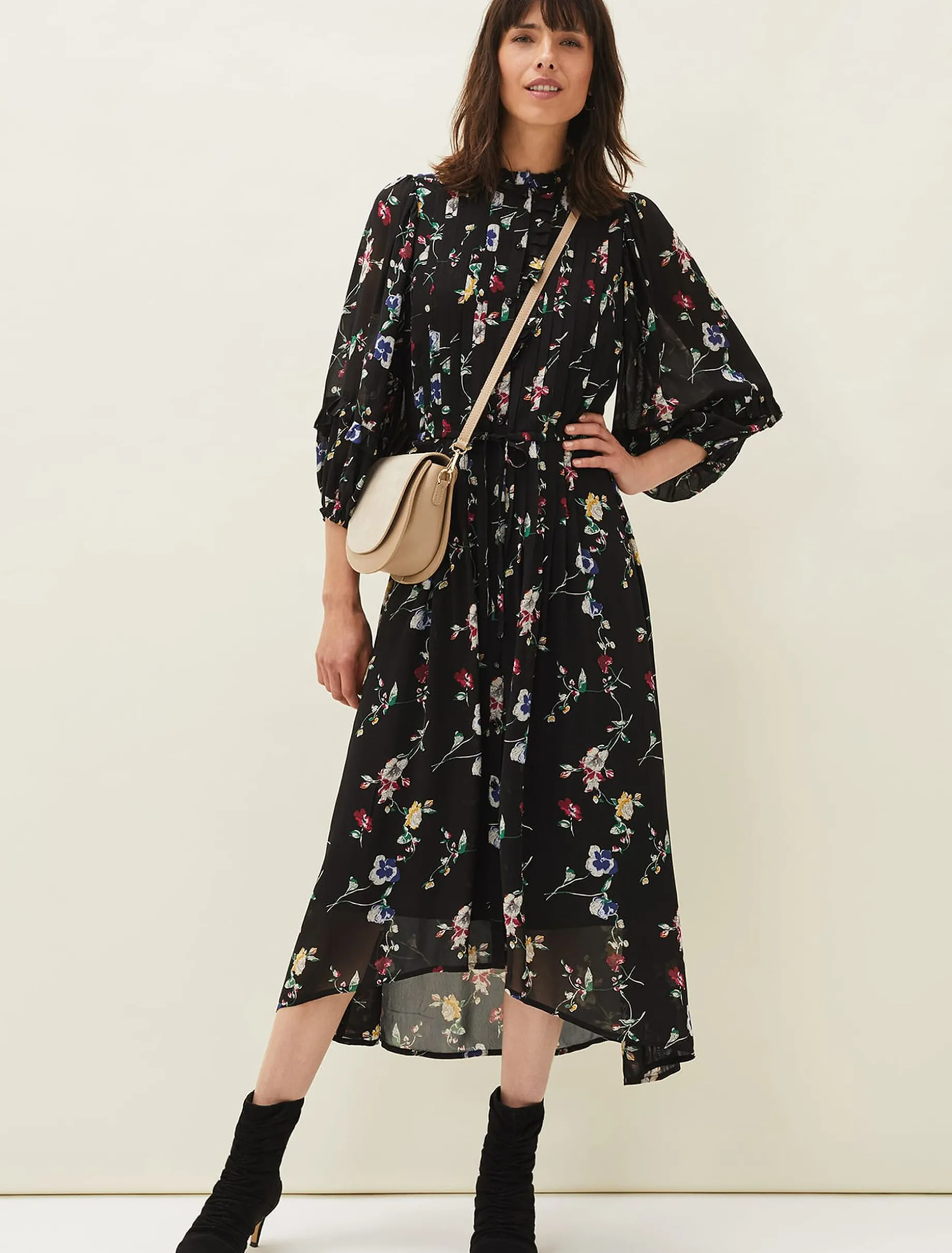 Imara Floral Print Midaxi Dress