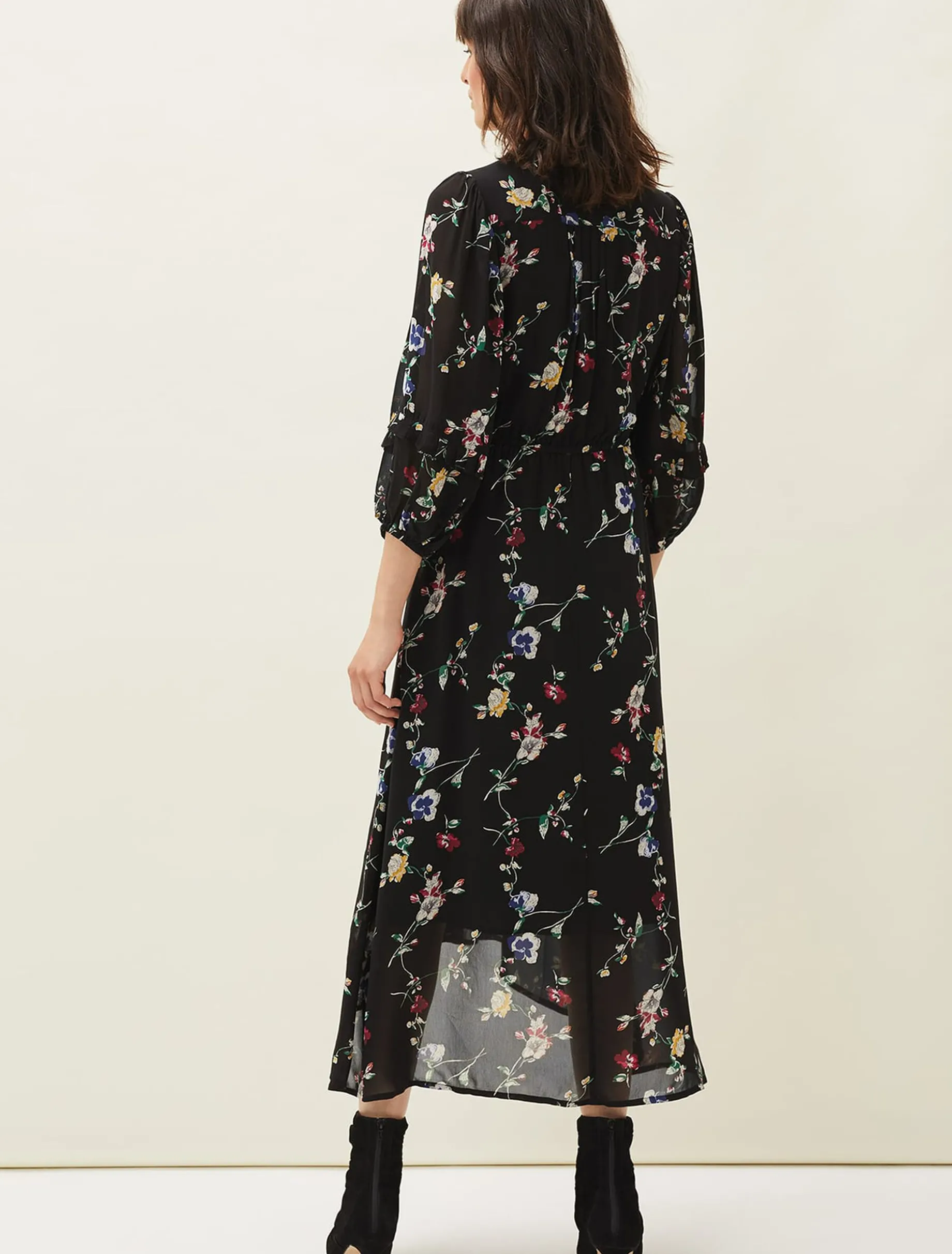 Imara Floral Print Midaxi Dress