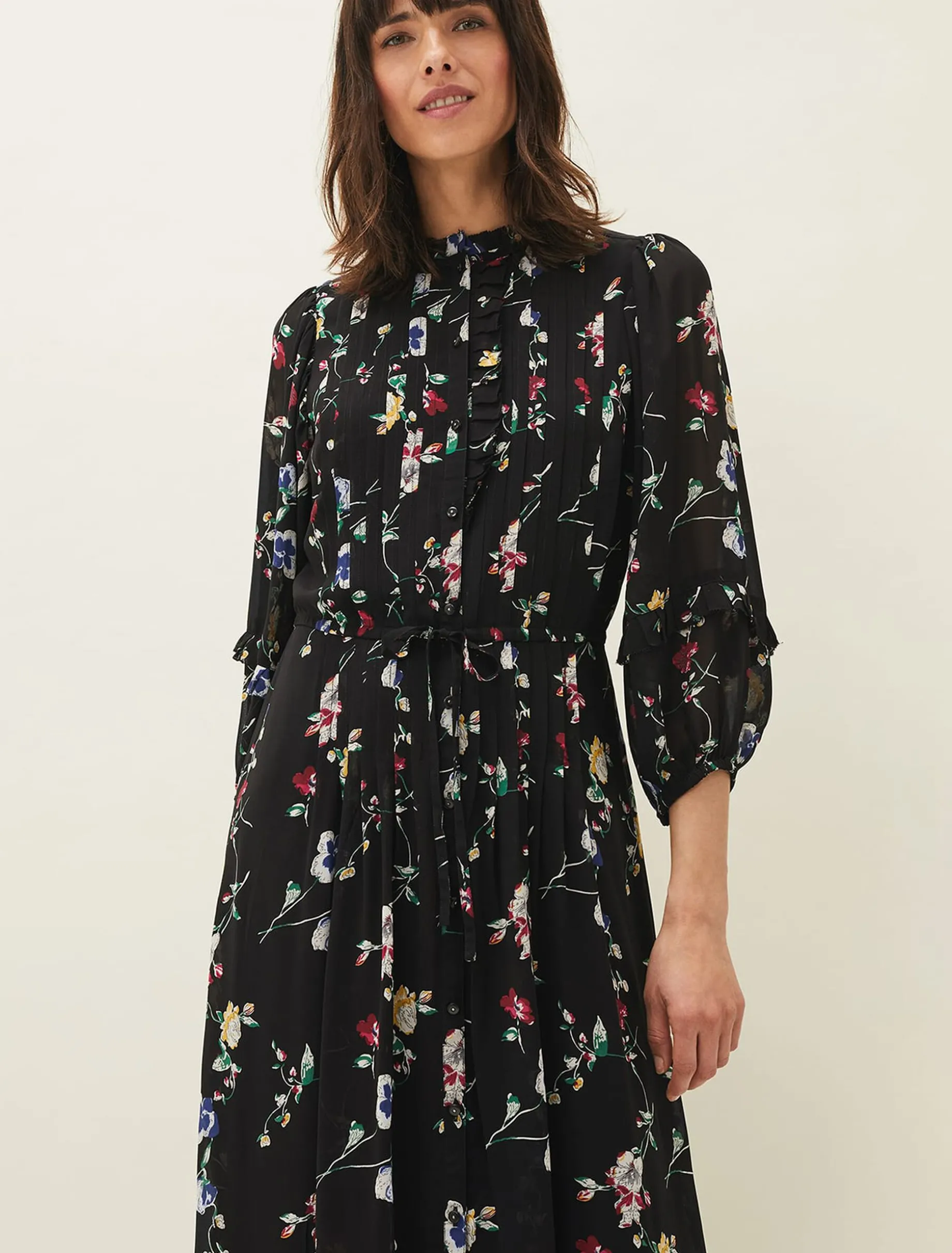 Imara Floral Print Midaxi Dress