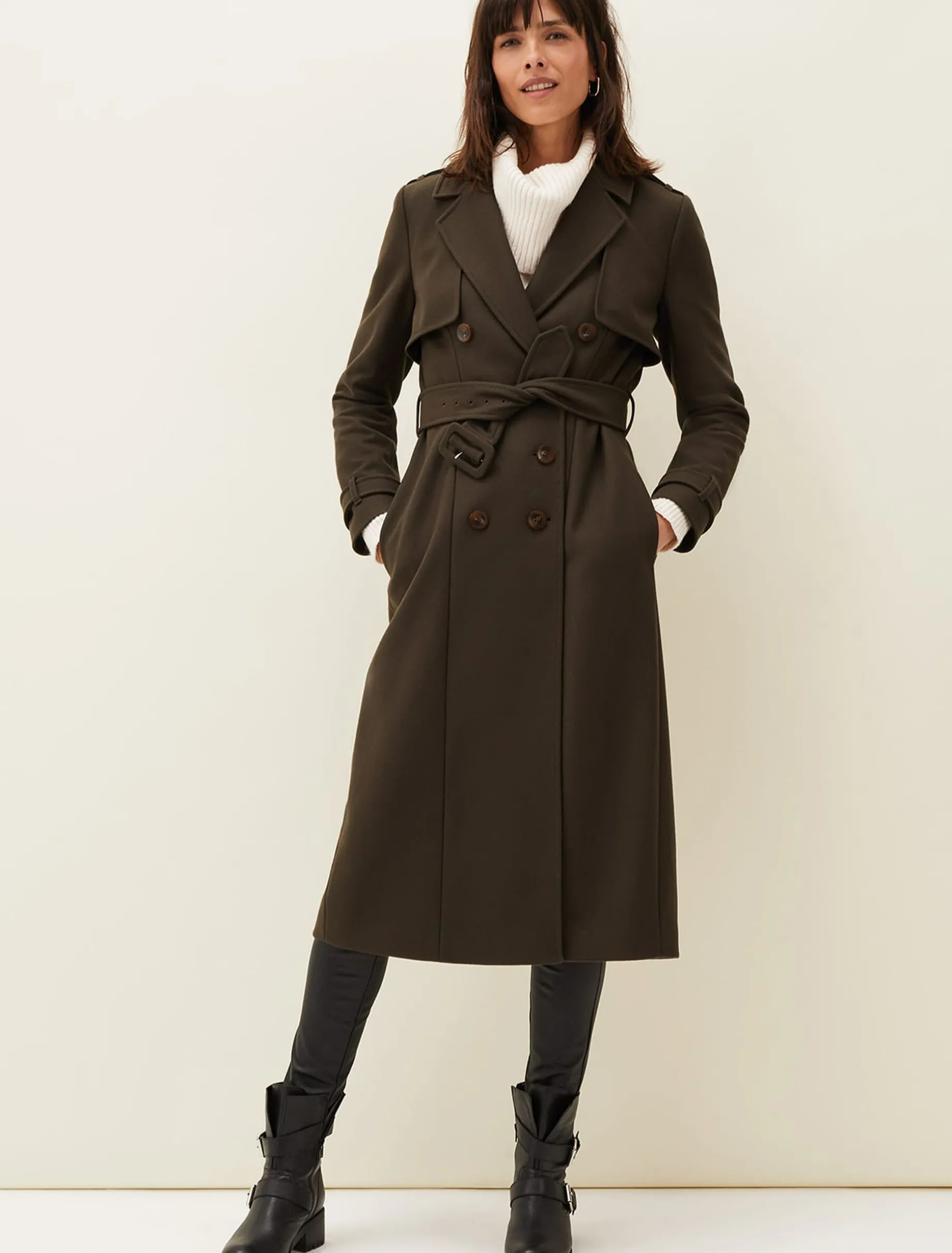 Imie Wool Trench Coat