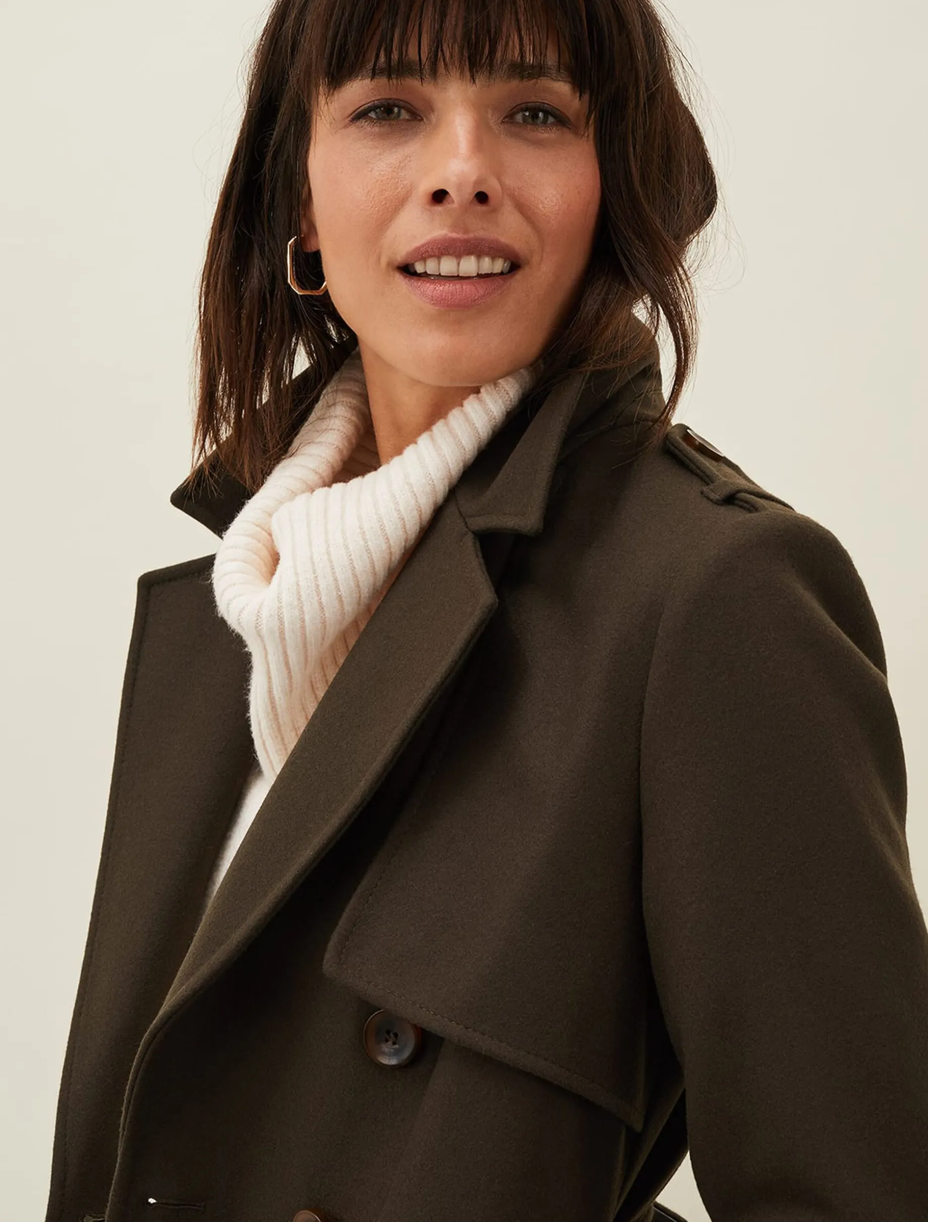 Imie Wool Trench Coat