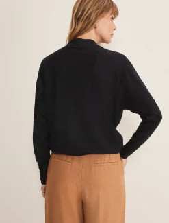 Indigo Button Cuff Easy Knit