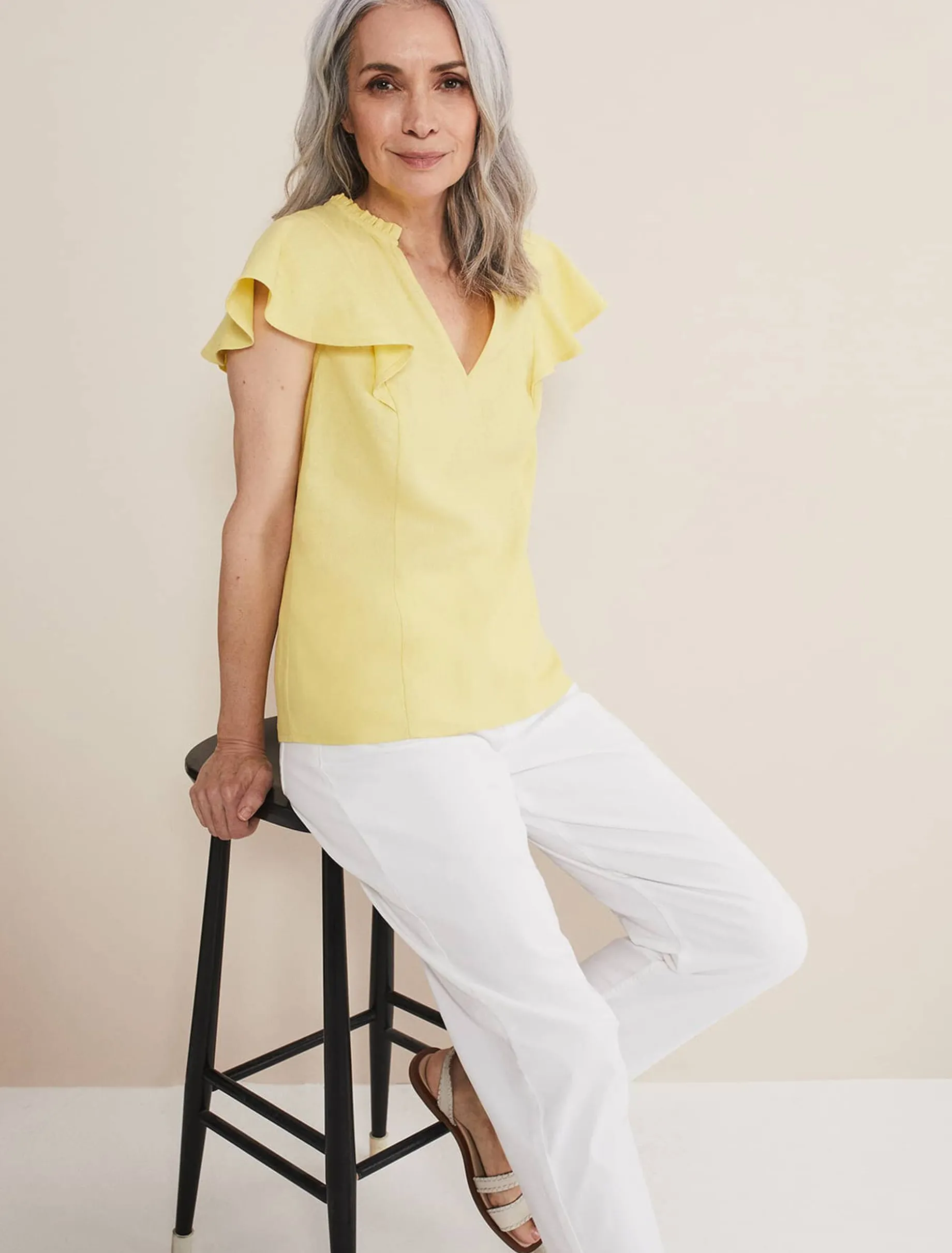 Ines Linen Top