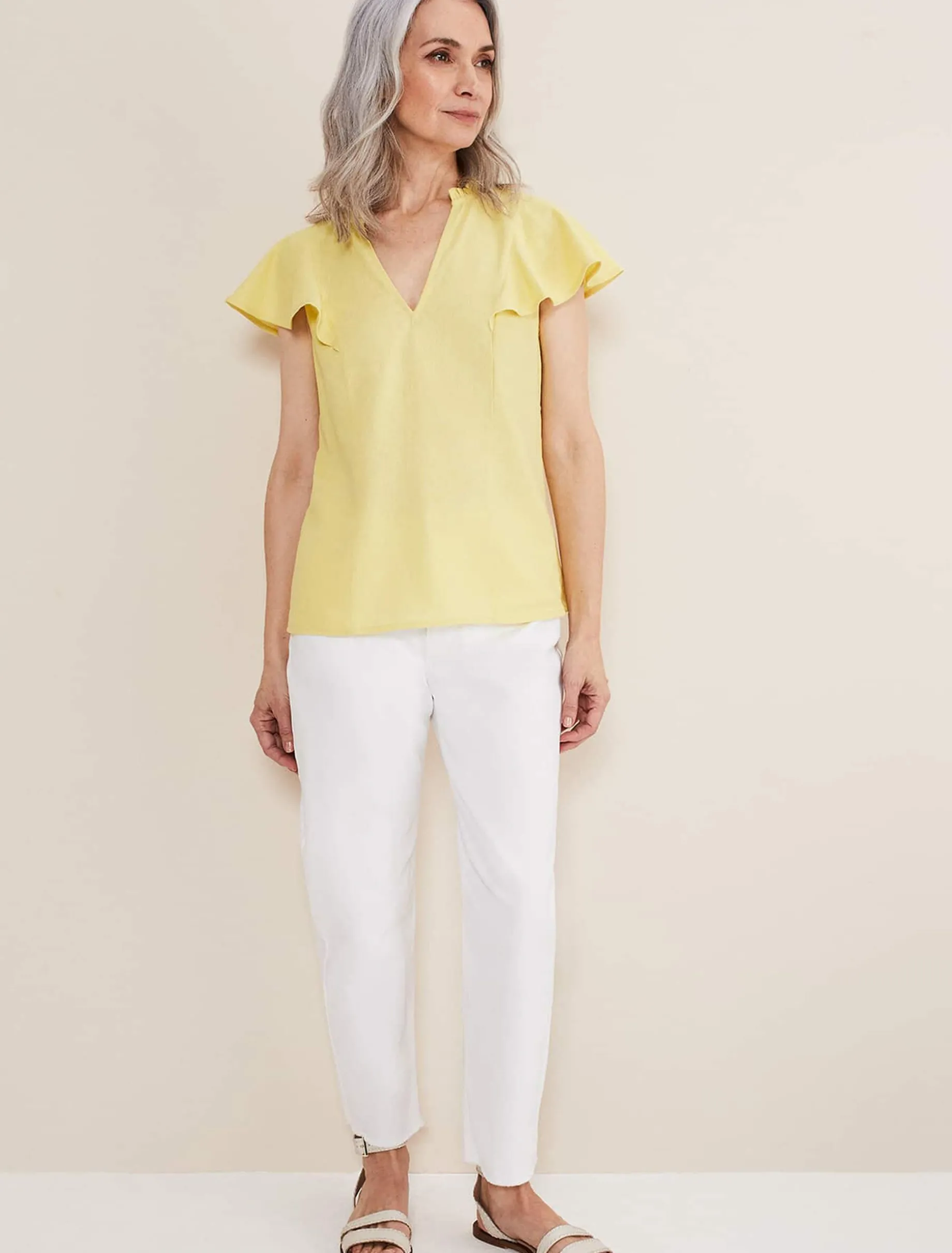 Ines Linen Top