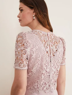 Isabella Lace Midi Dress