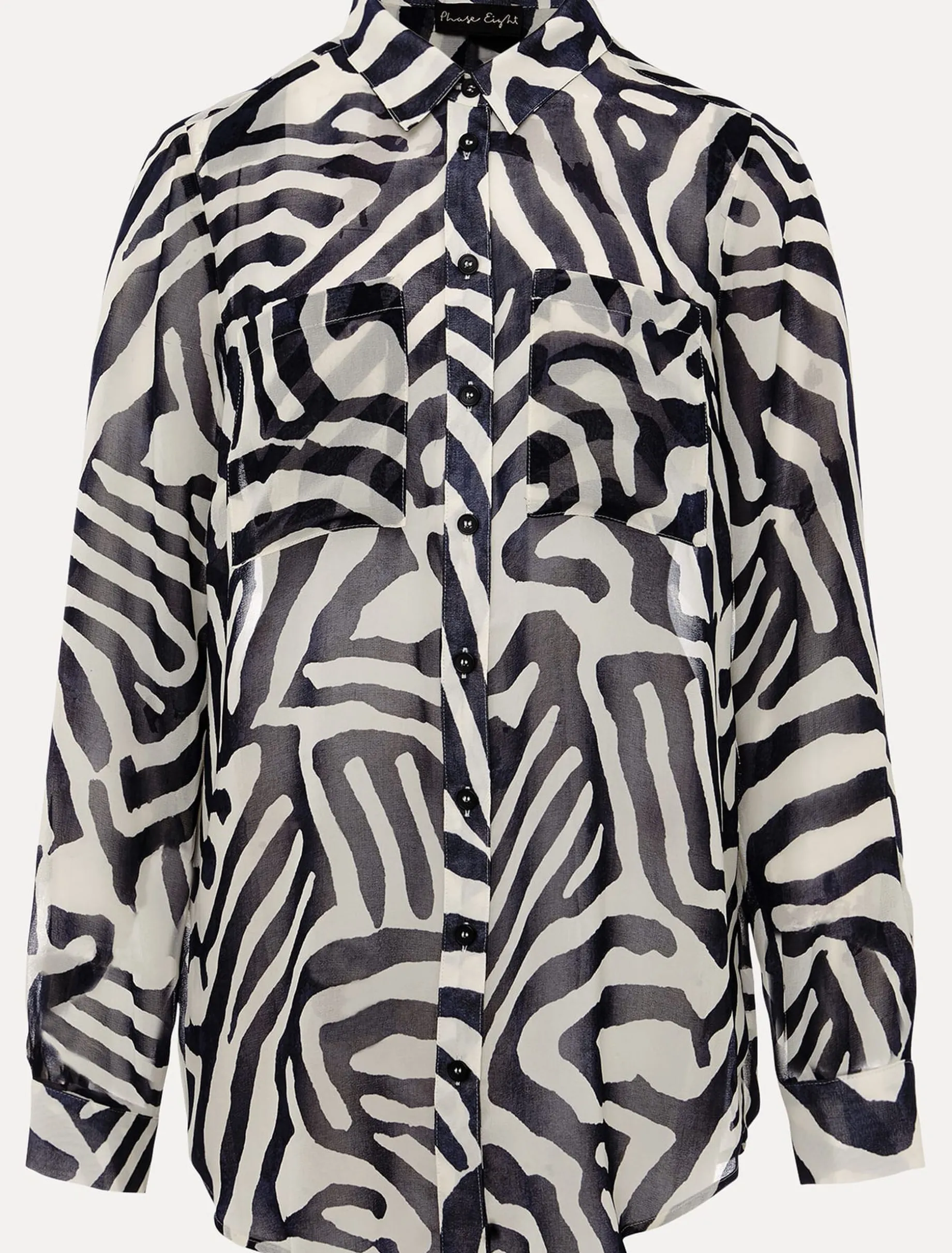 Isabella Printed Zebra Blouse