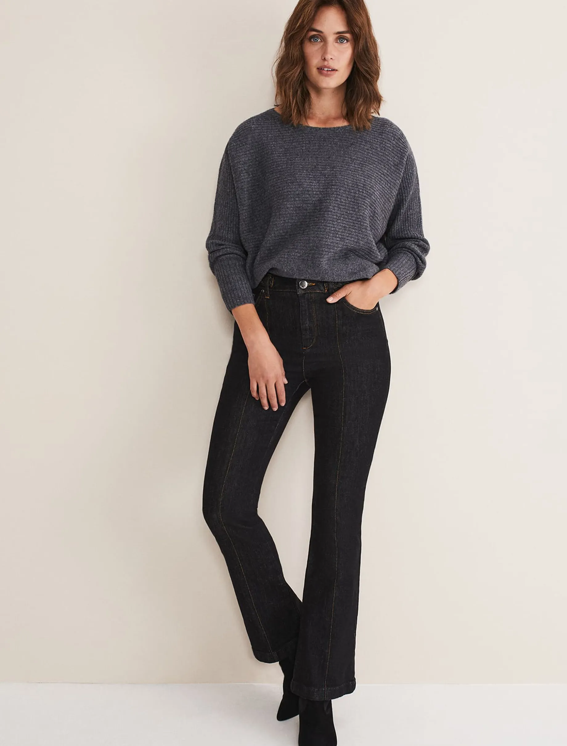 Isabella Ripple Wool Cashmere Jumper