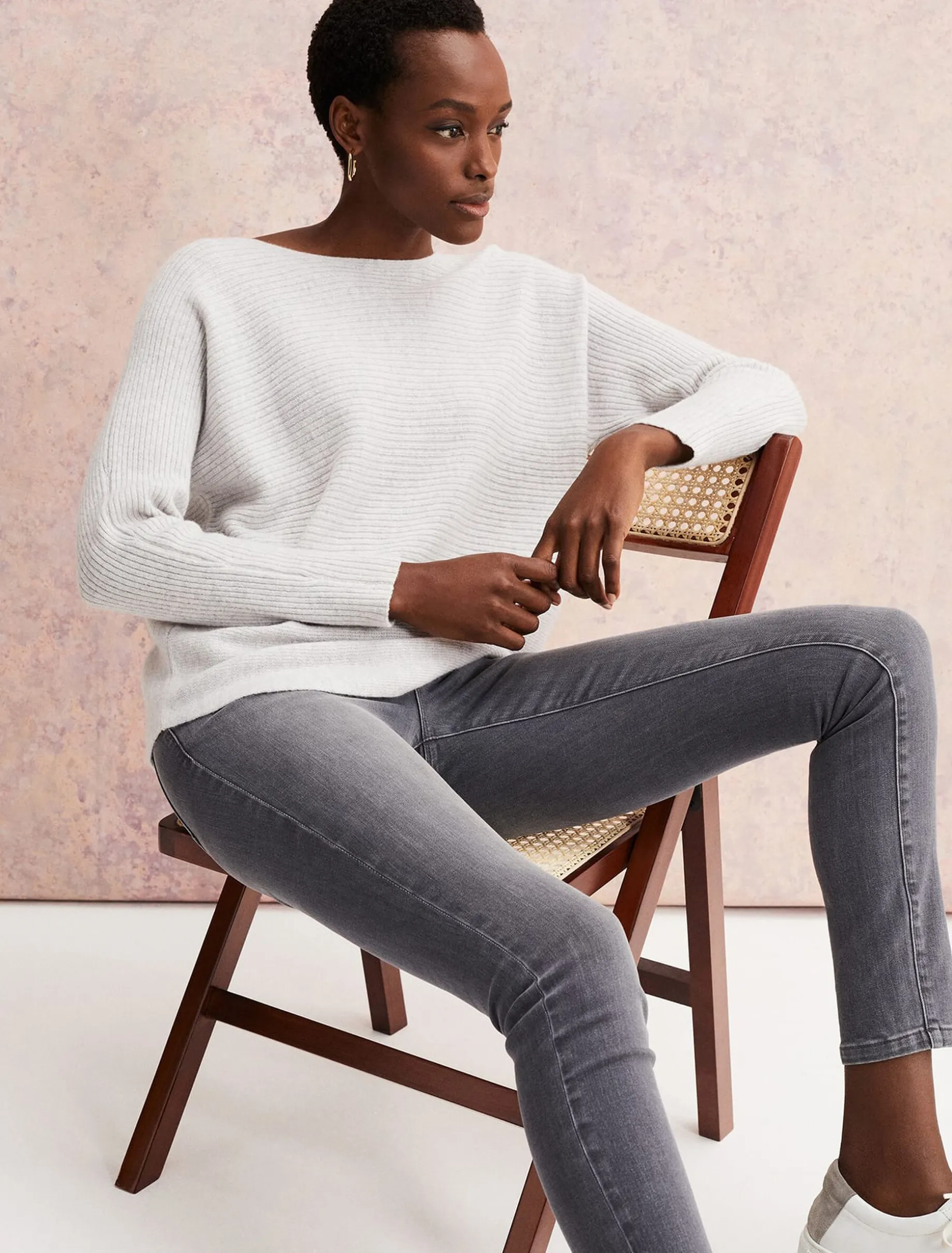Isabella Ripple Wool Cashmere Jumper
