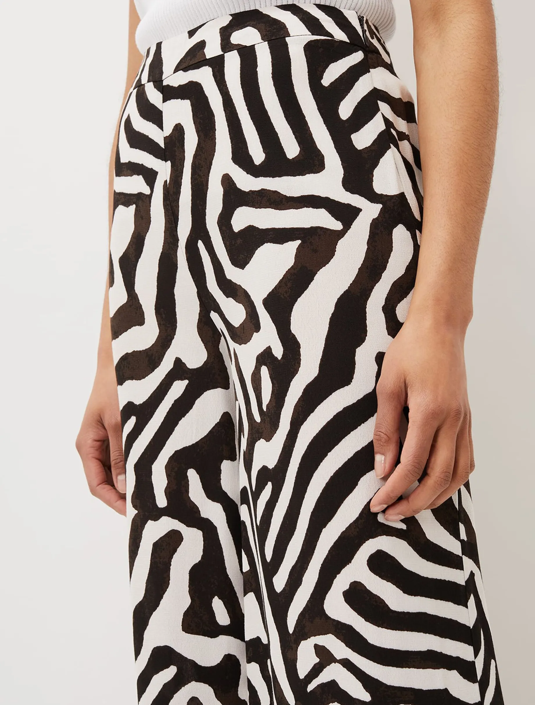 Isabelle Zebra Print Wide Leg Trouser