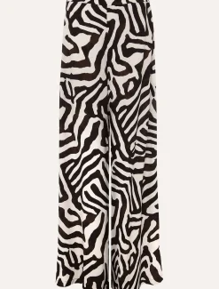 Isabelle Zebra Print Wide Leg Trouser