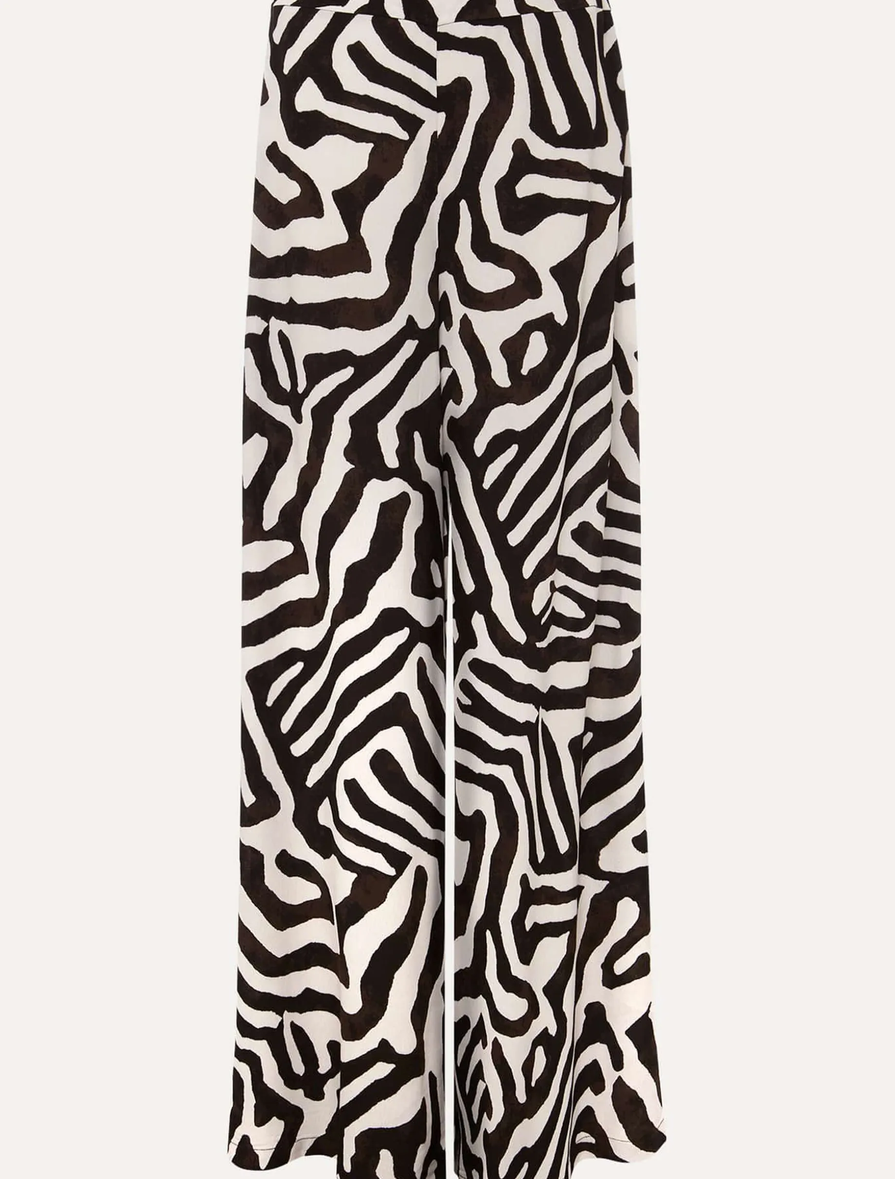 Isabelle Zebra Print Wide Leg Trouser