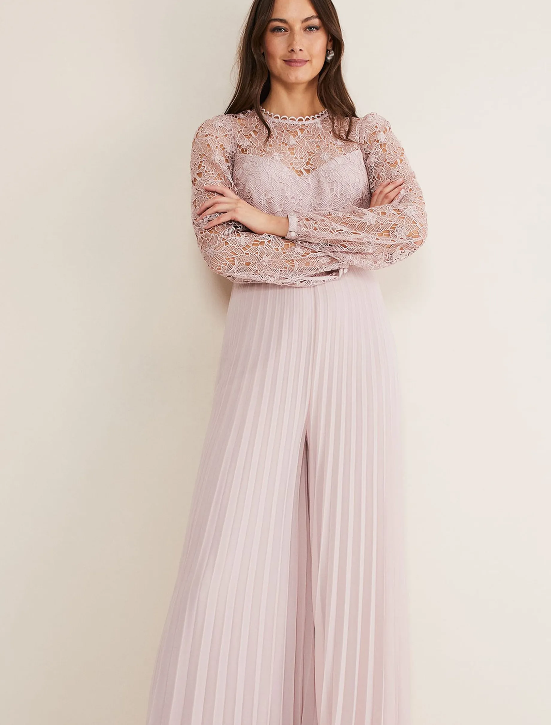 Isla Lace Wide Leg Jumpsuit
