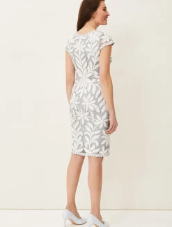 Isobel Tapework Lace Fitted Dress