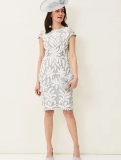 Isobel Tapework Lace Fitted Dress