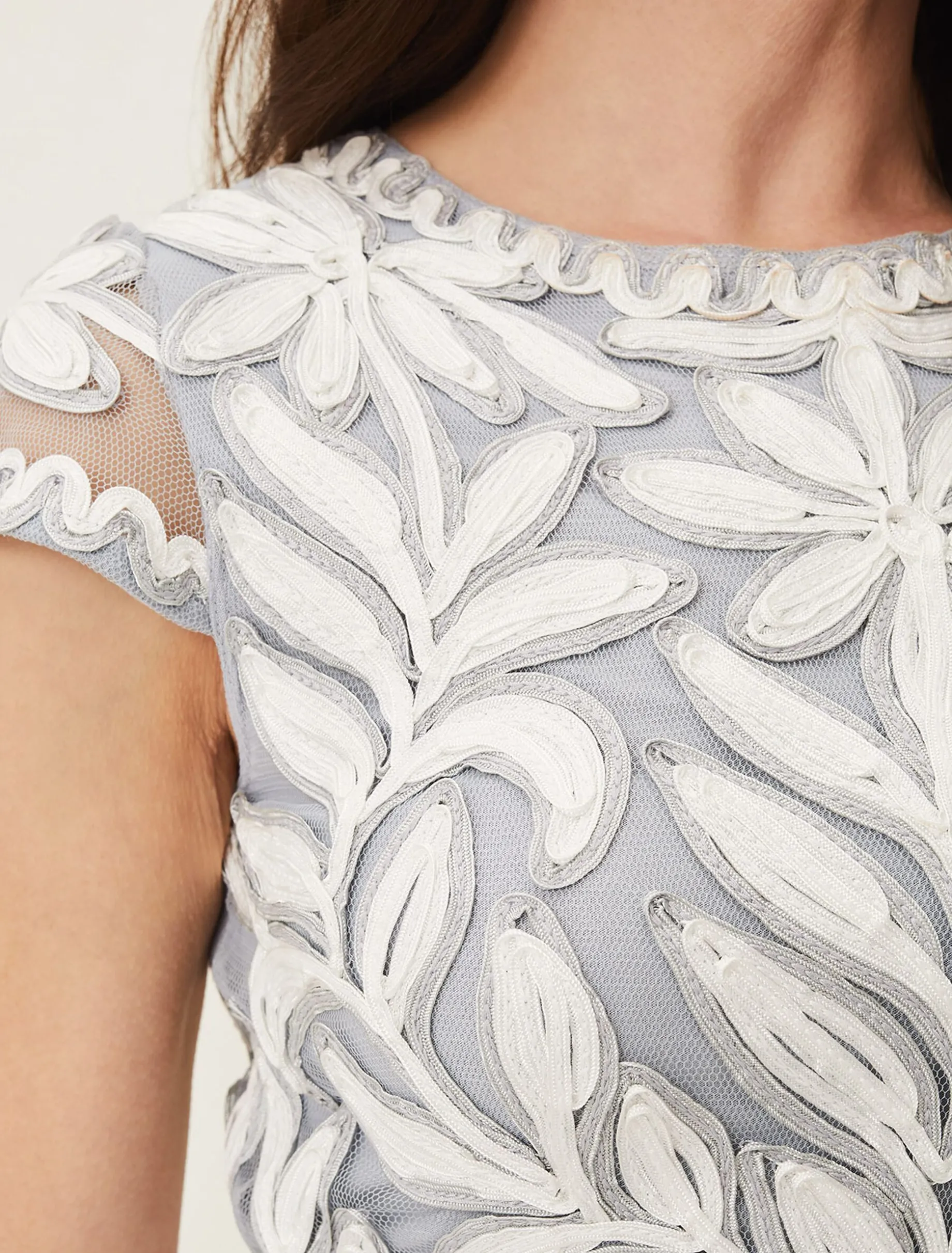 Isobel Tapework Lace Fitted Dress