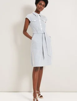 Issie Textured Check Dress