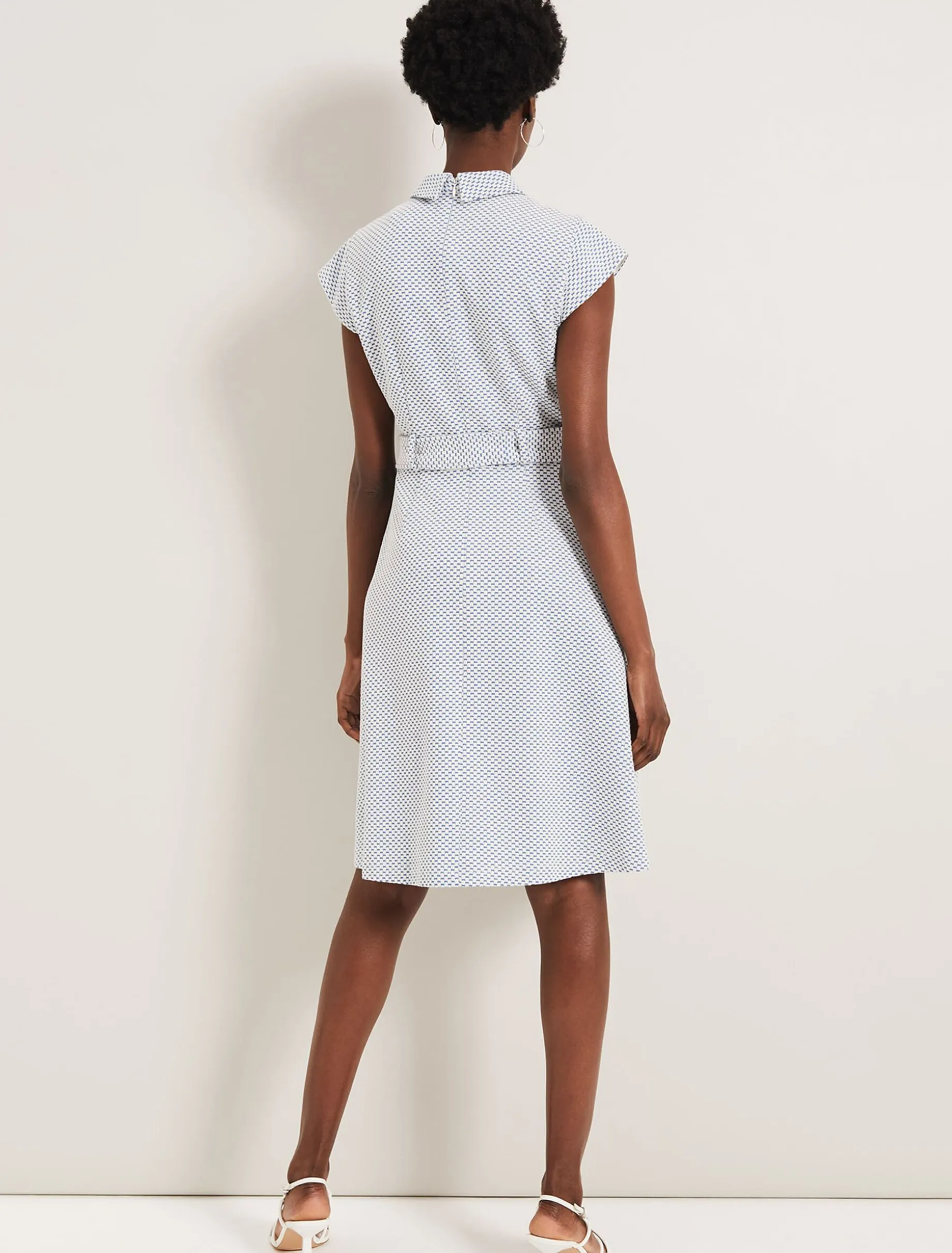 Issie Textured Check Dress