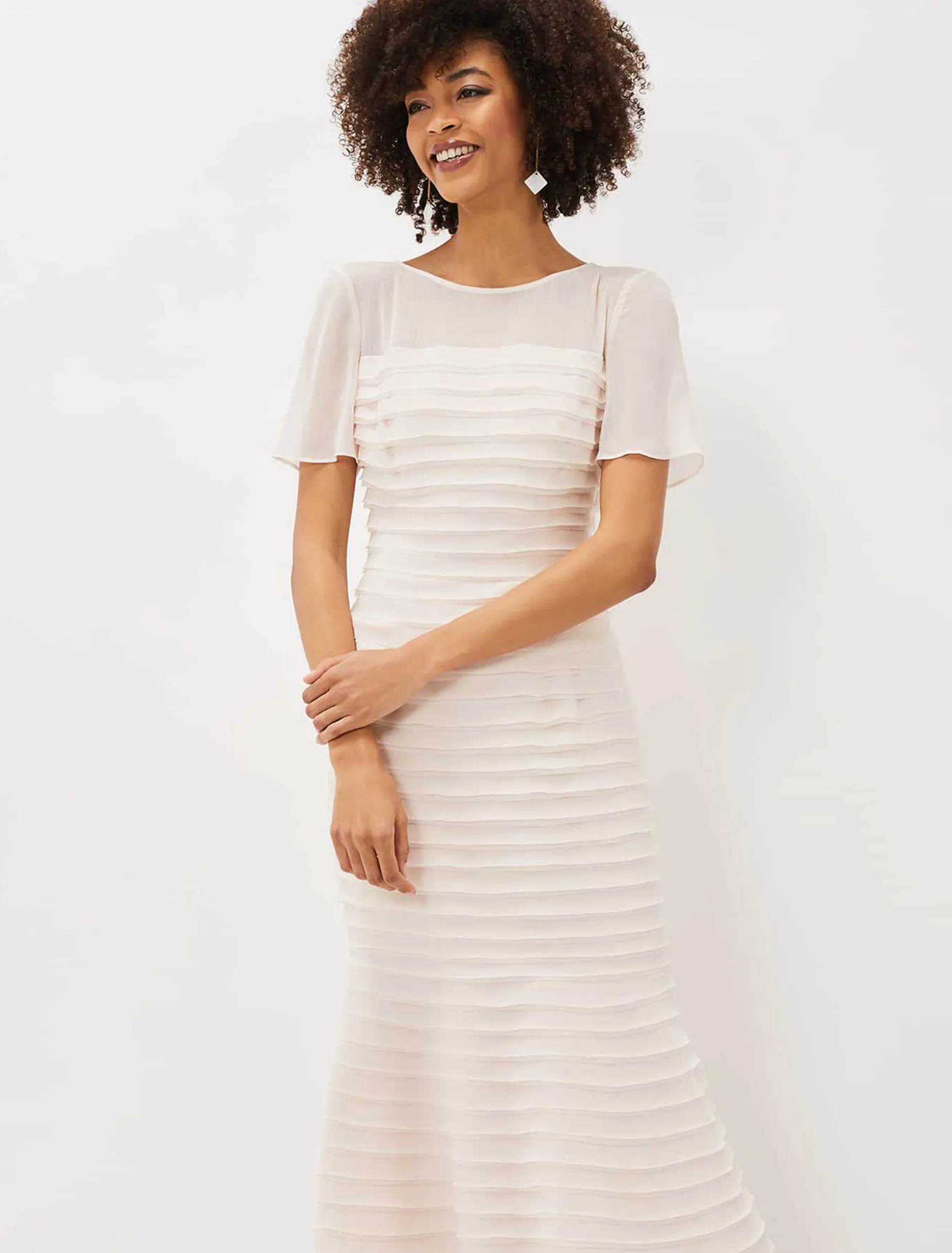 Ivanka Layered Fishtail Dress