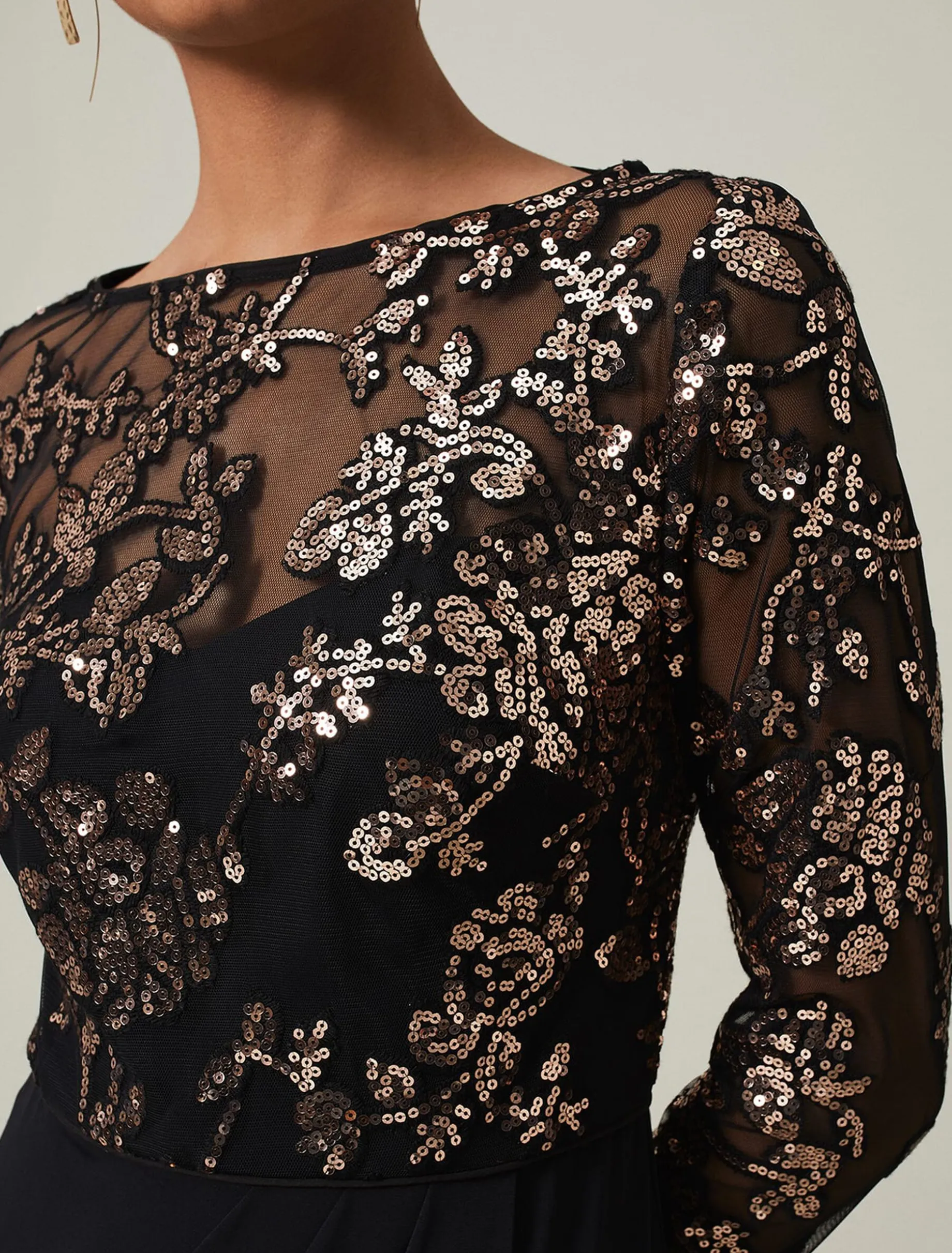 Jacinta Sequin Jersey Maxi Dress