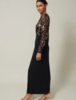 Jacinta Sequin Jersey Maxi Dress