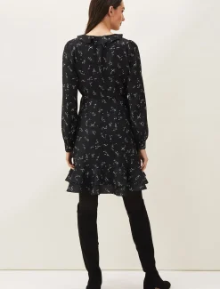 Jamila Ditsy Print Wrap Dress