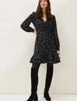 Jamila Ditsy Print Wrap Dress