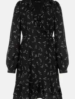 Jamila Ditsy Print Wrap Dress
