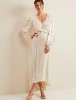 Jamila Sequin Overlay Maxi Dress