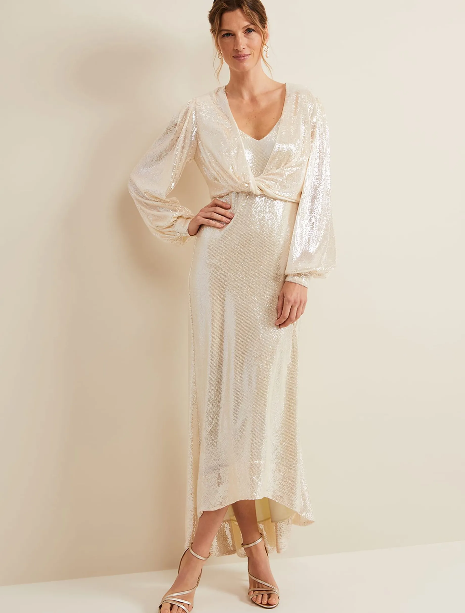 Jamila Sequin Overlay Maxi Dress