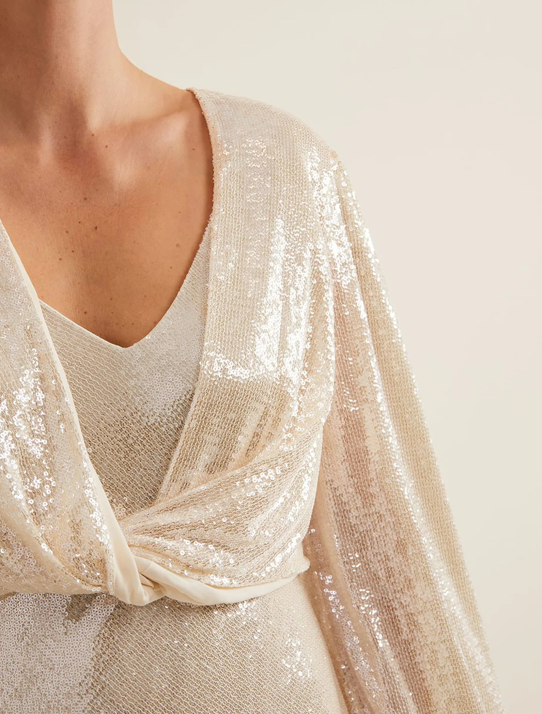 Jamila Sequin Overlay Maxi Dress