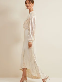 Jamila Sequin Overlay Maxi Dress