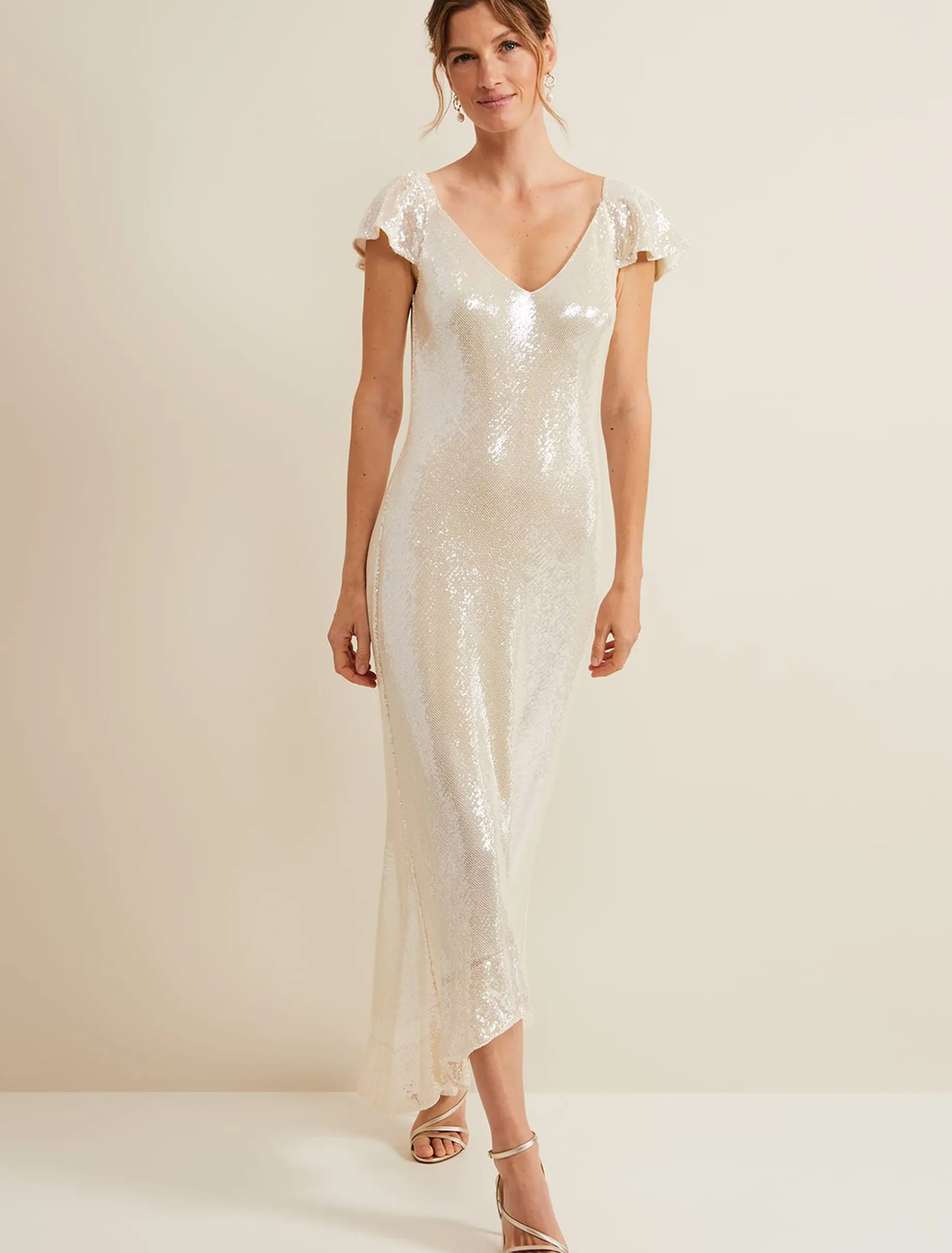 Jamila Sequin Overlay Maxi Dress