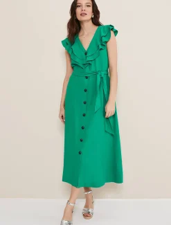 Jamilla Linen Midi Dress