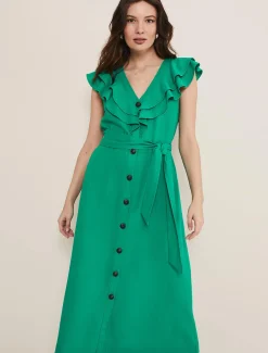 Jamilla Linen Midi Dress