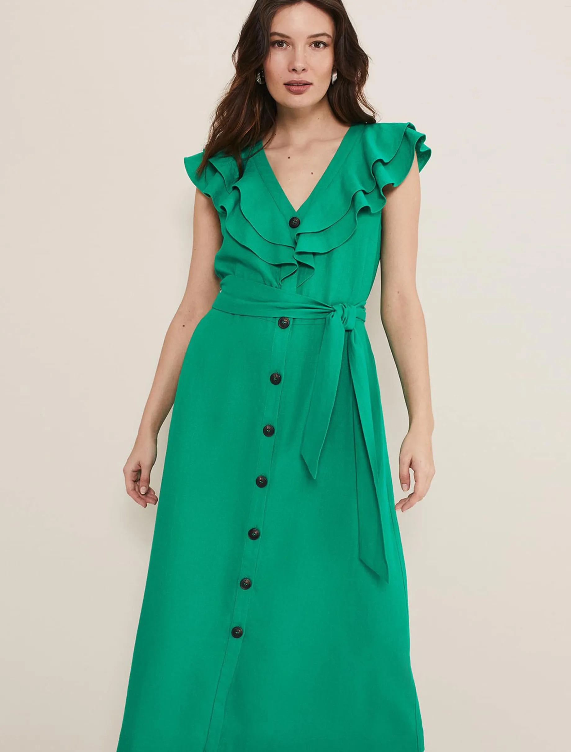 Jamilla Linen Midi Dress