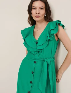 Jamilla Linen Midi Dress