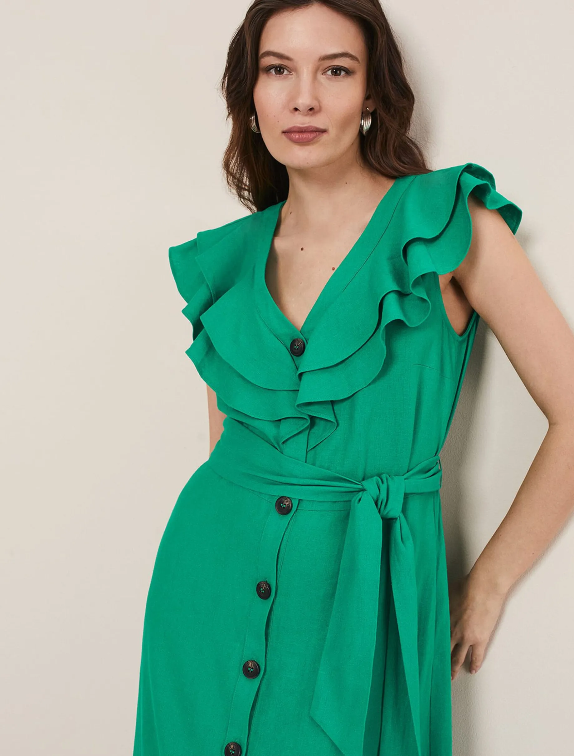 Jamilla Linen Midi Dress
