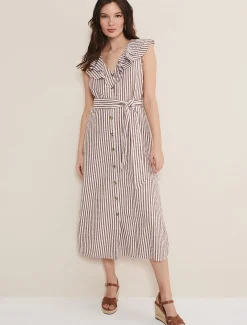 Jamilla Striped Midi Dress