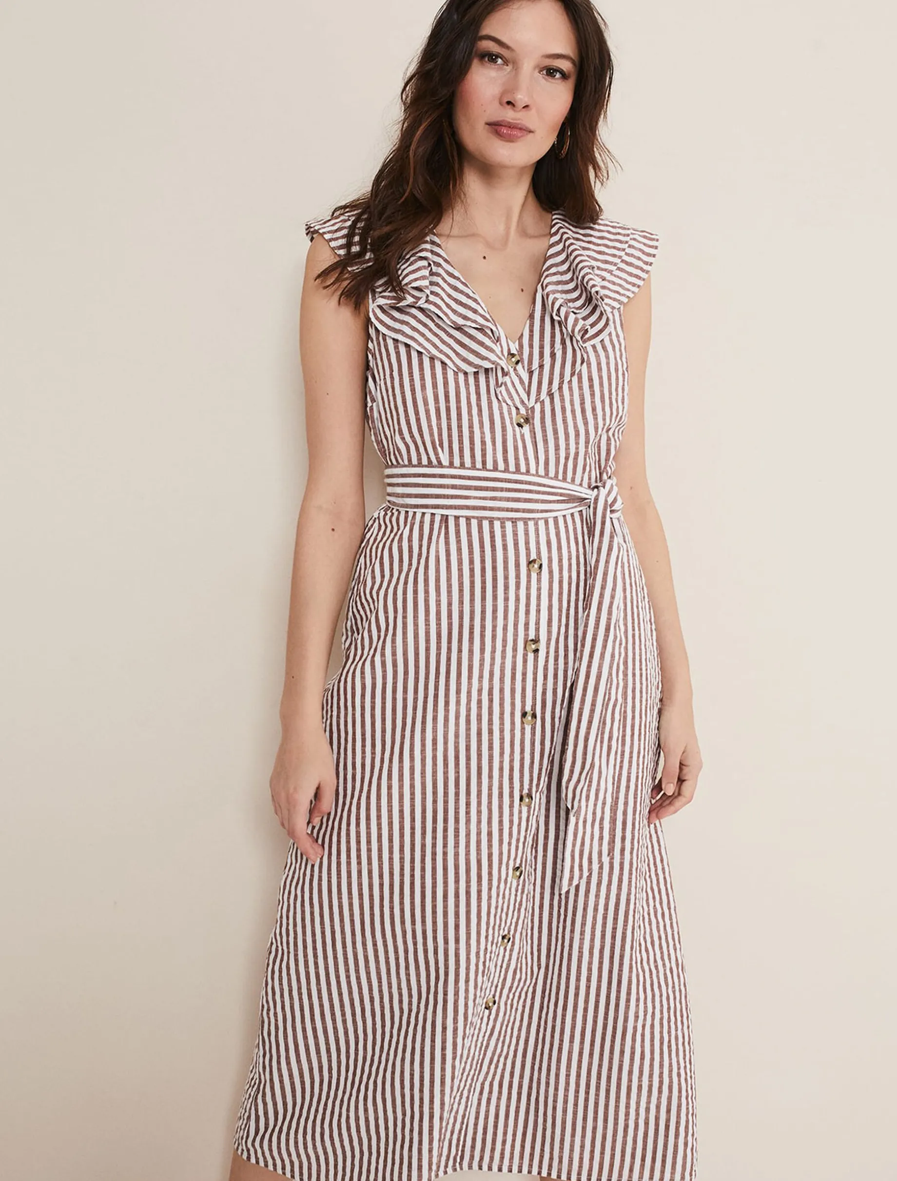 Jamilla Striped Midi Dress