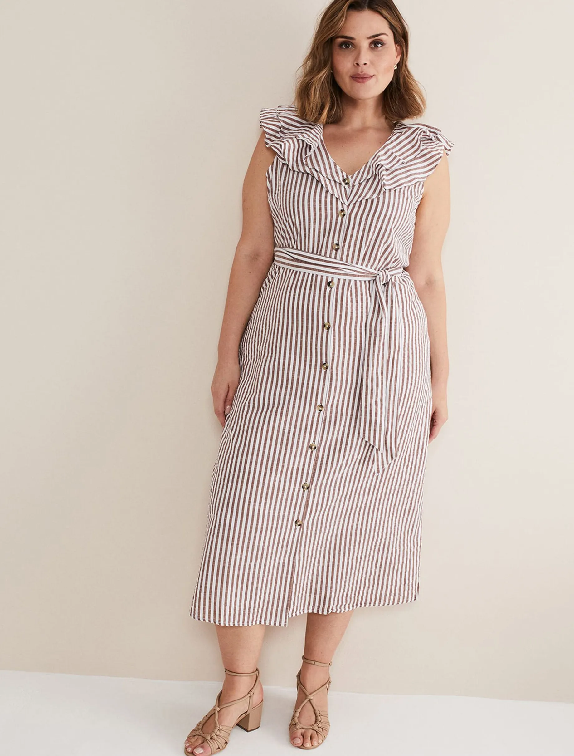 Jamilla Striped Midi Dress